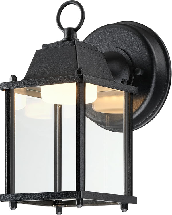 LIT-PaTH Outdoor LED Wall Lantern, Wall Sconce as Porch Lighting Fixture, 3000K