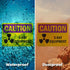(2 Pack) OSHA Caution Radiation Sign, X-Ray Equipment Vinyl Label Decal 5 Inch X 3.5 Inch, Weather Resistant