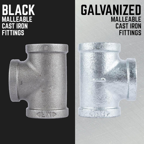 PIPE DÉCOR 3/4 in. Authentic Galvanized Malleable Iron Union 4 Pack for DIY Pipe Furniture