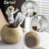 Kimdio Pen Holder - Astronaut Stand for Desk Pencil Holder, Resin Moon Organizer for Office, Classroom, Home - Gold