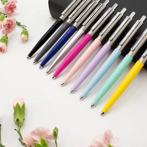 Zebra Pen 901 Retractable Ballpoint Pen - Medium Point 1.0mm Nib - Black Ink - Deep Pink, Pastel Pink & Pastel Purple - Pack of 3 by Zebra Pen