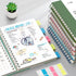 RETTACY Bullet Dotted Journal - B5 Dotted Grid Spiral Notebook, 300 Pages, 100 GSM Premium Acid-Free Paper, Dark Green