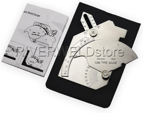 RIVERWELD Bridge Cam Gage Test Ulnar Welding Inspection Gauge, Checks Depth of Undercut and Pitting
