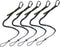 TRSMIMA Safety Tether Tool Lanyard, 5 Pack Stretch Strap for Fall Protection, Tools Leash with Screw Lock Carabiner
