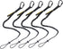 TRSMIMA Safety Tether Tool Lanyard, 5 Pack Stretch Strap for Fall Protection, Tools Leash with Screw Lock Carabiner