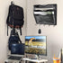 EASEPRES 3 Pocket Mesh Hanging File Organizer with Key Holder Hooks, Wall Mounted Mail Document Storage for Office