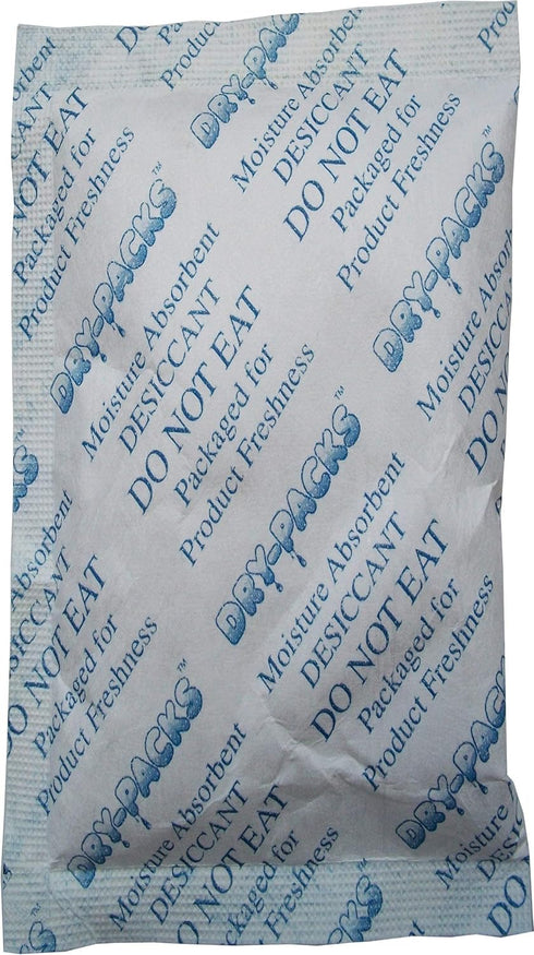 Silica Gel Desiccants 2-1/4 x 1 1/2 Inches - 25 Packets of 10 Grams Each by Dry-Packs