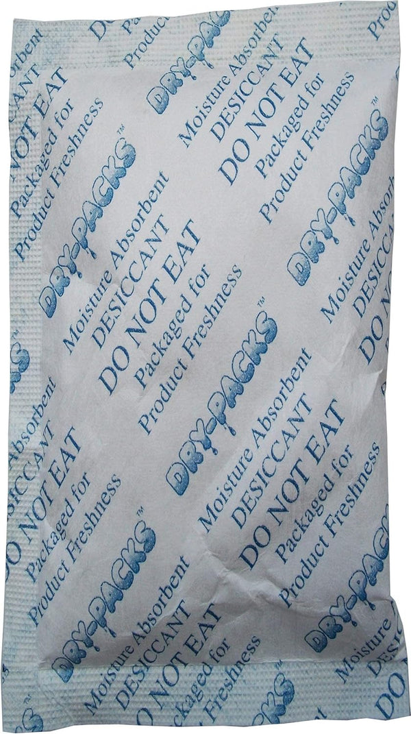 Silica Gel Desiccants 2-1/4 x 1 1/2 Inches - 25 Packets of 10 Grams Each by Dry-Packs