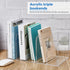 Suzile Clear Acrylic Magazine File Holder, Vertical Desk Organizer Book Rack for Paper Folder Office Accessories