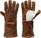 YESWELDER 14-Inch Welding Gloves, Cow Leather Heat/Fire Resistant Mitts for Forge/Mig/Stick Welding