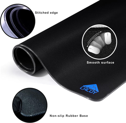 55" 20" 9-Light Cacoy x RGB Gaming Mouse Pad XXL, Large LED Lighting Desk Mat, Mode Keyboard Pad with Non-Slip Rubber