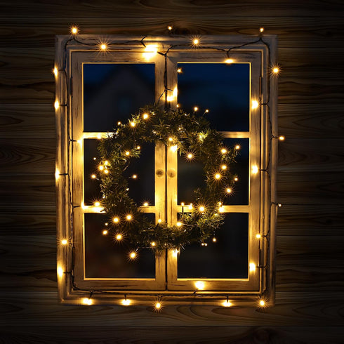 4 Pack 66ft 200 8 Battery Operated Christmas Lights - Total LED Battery String Lights Modes Waterproof with Timer