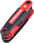 Steelman Portable Folding Hex Key Wrench Multi-Tool Standard (SAE), Set Includes 5/64, 3/32, 7/64, 1/8, 9/64, 5/32, 3/16, 7/32, 1/4-Inch, Chamfered Ends, Rubberized Grip by Steelman
