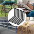 Zreneyfex 4 (3.22x3.22 Pcs Stainless Steel Reinforced L-Shape Corner Brackets Shelf Support Board Connection Angle