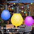 41ft 20 Dimmable Bulbs+80 Remote,IP65 Outdoor String Lights LED Beads,RGB Patio Lights with Waterproof Shatterproof