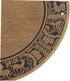 TEHAUX Copper Console Table Surface Plate Chinese Zodiac Design Antique Copper Backplate for Tv Stand and Bathroom Unit