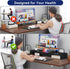 35.8in 2 Dual Monitor Stand Riser with Phone Tablet Holder, Large Monitor Stand for Desk, Computer Monitor Stand