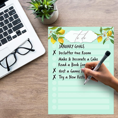 Dry Erase to Do List Vinyl Whiteboard Sticker Decal by Glassboard Studio, Removable & Reusable (9 x 12 inches, Vintage