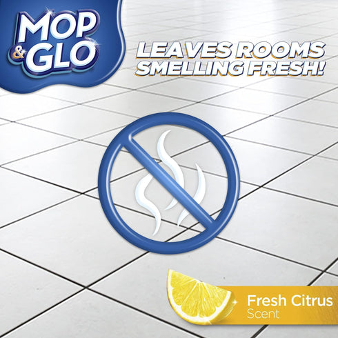 Mop & Glo 64 Oz (Pack 2) Professional Multi-Surface Floor Cleaner, Fresh Citrus Scent