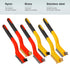 YUOILHY 6Pcs Small Wire Brushes for Cleaning Rust, Brass/Nylon/Stainless Steel Brushes with Curved Handle for Cleaning