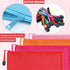 YACAISI 36Pcs Multicolor Pencil Pouch Bulk, Waterproof Zipper Pencil Bags for Office Supplies, Cosmetics, Travel