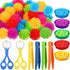 Leitee 71 Pcs Sensory Bin Filler Include 60 Hedge Balls 4 Tweezers