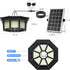 1200LM 288LED 8-Faces 5 Solar Shed Light Indoor Outdoor Solar Powered Pendant Daywork Light Motion Sensor with Lighting