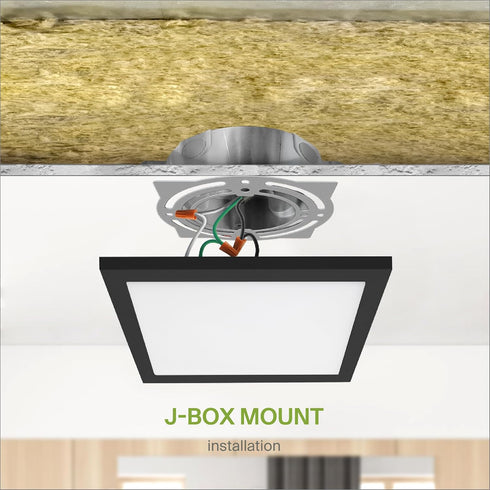9" 18W 1270LM 3000-5000K 120V 3CCT, Dimmable, ASD LED Square Flush Mount Light | | Ultra Slim, ETL Listed | Thin