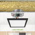 9" 18W 1270LM 3000-5000K 120V 3CCT, Dimmable, ASD LED Square Flush Mount Light | | Ultra Slim, ETL Listed | Thin