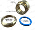 EZ-Fluid 1-1/2" FIP x 1-1/2 "OD Slip Joint Connection Brass Heavy Duty Waste Male Trap Adapter,Under Sink Waste Drain Line Connector with Brass Nut and Heavy Duty Blue Washer(1) by EZ-FLUID