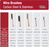 Lincoln Electric K3185-1 Carbon Steel Wire Brush, 4 x 16 Bristle Rows, 9.4" Length, Shoe Handle