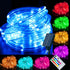 LitHome 33 FT Solar Rope Lights Outdoor Waterproof, 18 Colors Changing 100 LED