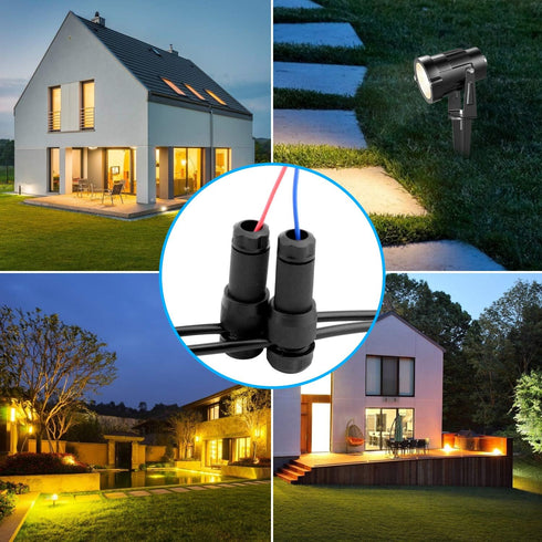 6 Pack Low Voltage Landscape Light Wire Connectors - 14-20 Gauge for Malibu, Paradise, Moonrays