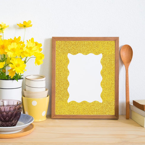 Whaline 69Ft Summer Glitter Bulletin Board Borders with 5 Designs for Bee Theme Decoration Trim for Classroom Office