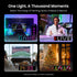 16M 2.4GHz YEELIGHT LED Smart Lamp, Colors Option Pixel Cube Smart Table Lamp, Music Sync RGB+IC Display