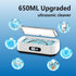 WHCASYO 49KHz 5 304 Ultrasonic Jewelry Cleaner, Enhanced Ultrasonic Cleaneing Machine with Modes Digital Timer