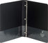 Business Source Sparco Round Ring View Binder, 1/2 Inch Capacity, 11 x 8-1/2 Inches, Black (SPR19550)