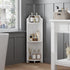3-Tier VECELO Bathroom Shelves for Narrow Space, Modern Corner Shelf Stand,Small Storage Organizer for Bathroom,Toilet