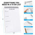 To Do List Notepad 6 Pack, 5.2 x 8" Spiral Daily Planner with 35 Sheets for Work, Note, and Todo Organization