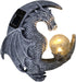 memeyou Dragon Tree Hugger Solar Magic Orb Garden Statue Dragon Solar LED Lights Decor Sun Moom for Your Patio Balcony