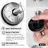 YOHOM 4Pcs Vacuum Suction Cup Hooks, Shower Towel Holder, Brushed Stainless Steel Kitchen Storage Organizer