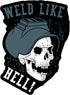 Welding Stickers for Tool Box & Hood 100% Vinyl Badass Welder Stickers Including Flux, Rods, Fire, Welds