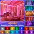 15 Dimmable Crystal Lamp for Bedroom, White Noise Machine Room Lights for Bedroom, Bluetooth Music Night Light