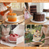 8 10 Inch (2 14 Pack 1/2" Sleek Cake Board Drums & Sizes, Total) | Free Prop Up Tool | Thick Cake Rounds | Sturdy