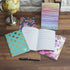 Elan Publishing Company Field Notebook, 5"x8", Assorted Patterns, Lined Memo Book, Pack of 5 for Writing