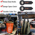 MUTUACTOR 2packs Magnetic Hooks Heavy Duty, Strong Magnet Garage Hook for Hanging Cables, Rubber Coating Storage Hooks
