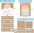 Rustic Classroom Calendar Set Bulletin Board, Teacher Calendar for Elementary Preschool Classroom School Calendar