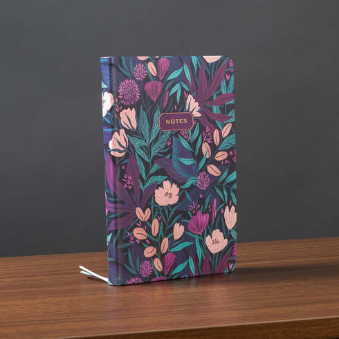 Eccolo Medium Lined Journal Notebook, Flexible Cover, A5 Writing Journal, 256 Ruled Ivory Pages, 3 Ribbon Bookmarks