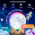 3D (5.9 inch) Mind-Glowing Moon Lamp - Moon Night Light for Kids Bedroom - Globe Nightlight with Multi Color LED