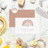 50 Pack Whaline Baby Shower Thank You Cards Bulk Boho Rainbow Blank Note Cards Greeting Card with Envelopes Stickers